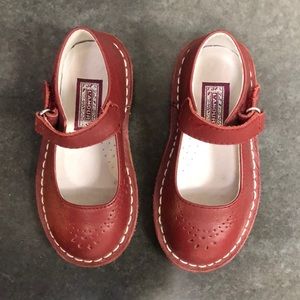 L’AMOUR Toddler Girl Maroon Mary Jane